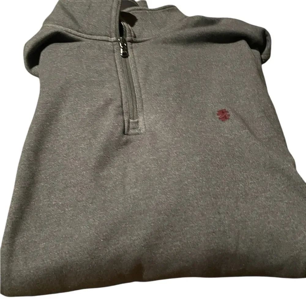 Izod 2XLT Gray Half-Zip Men's Sweater never worn see pics